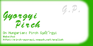 gyorgyi pirch business card